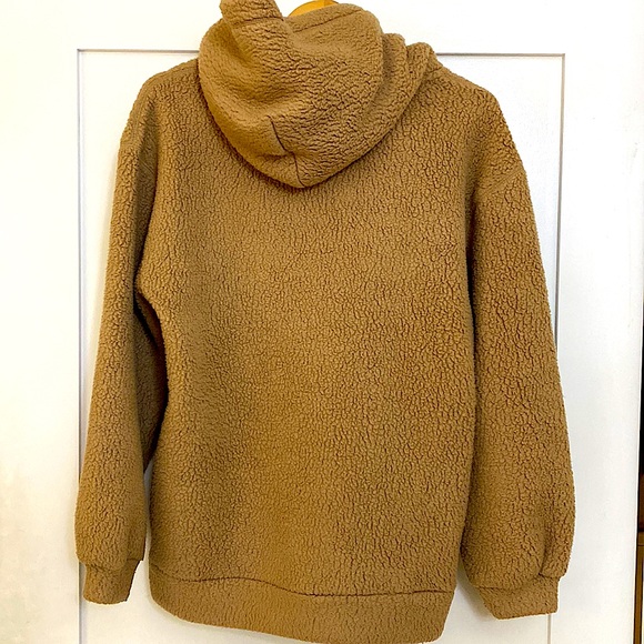 BABATON Lisa' Teddy Fleece Hoodie oversized XS camel ⭐️⭐️⭐️⭐️ - Picture 12 of 15